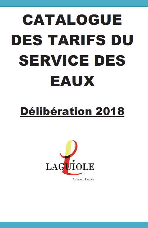 Affiche pour le catalogue des prix 2018