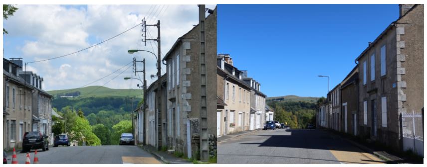 Rue de la Violette avant et après travaux