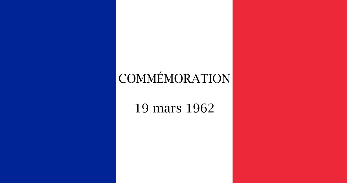Drapeau Français - 19 mars 1962
