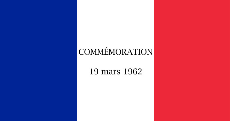 Drapeau Français - 19 mars 1962
