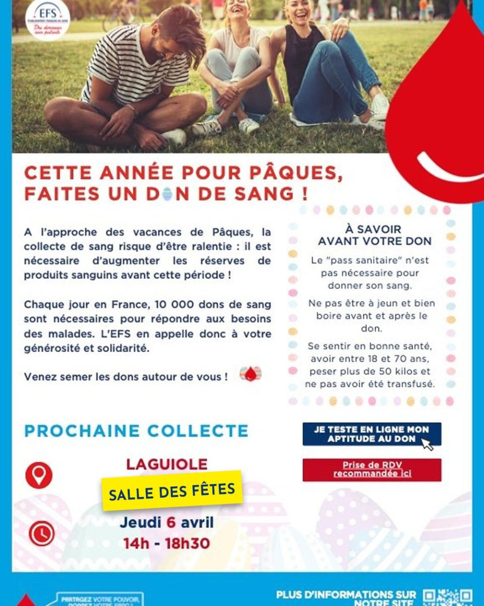 Don du sang 6 avril 2023