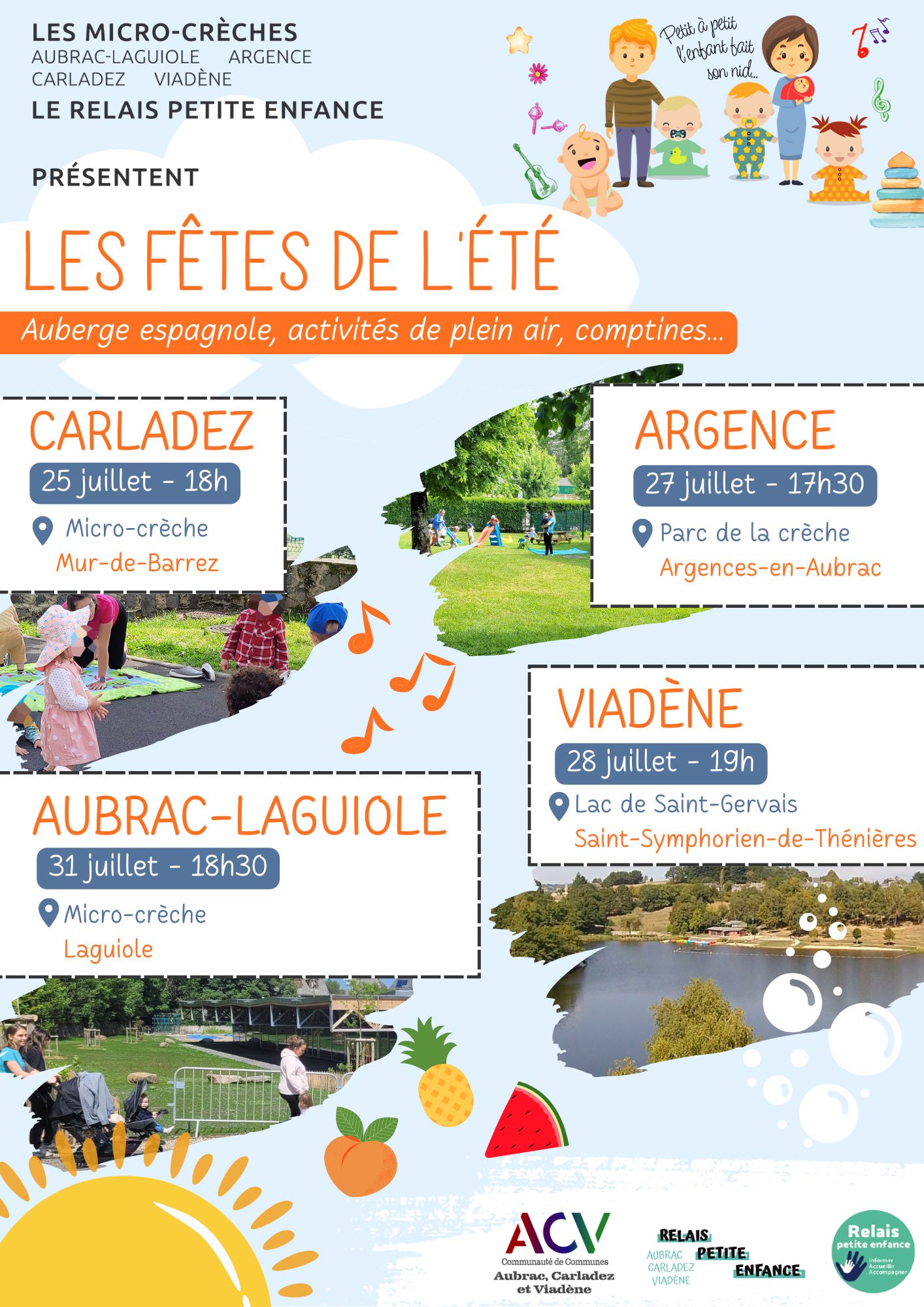 Lire la suite à propos de l’article PETITE ENFANCE – Fêtes de l’été